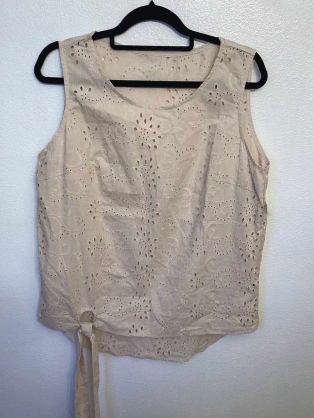 Women’s Cream Eyelet 2-Piece Set - XL - Picture 7 of 11